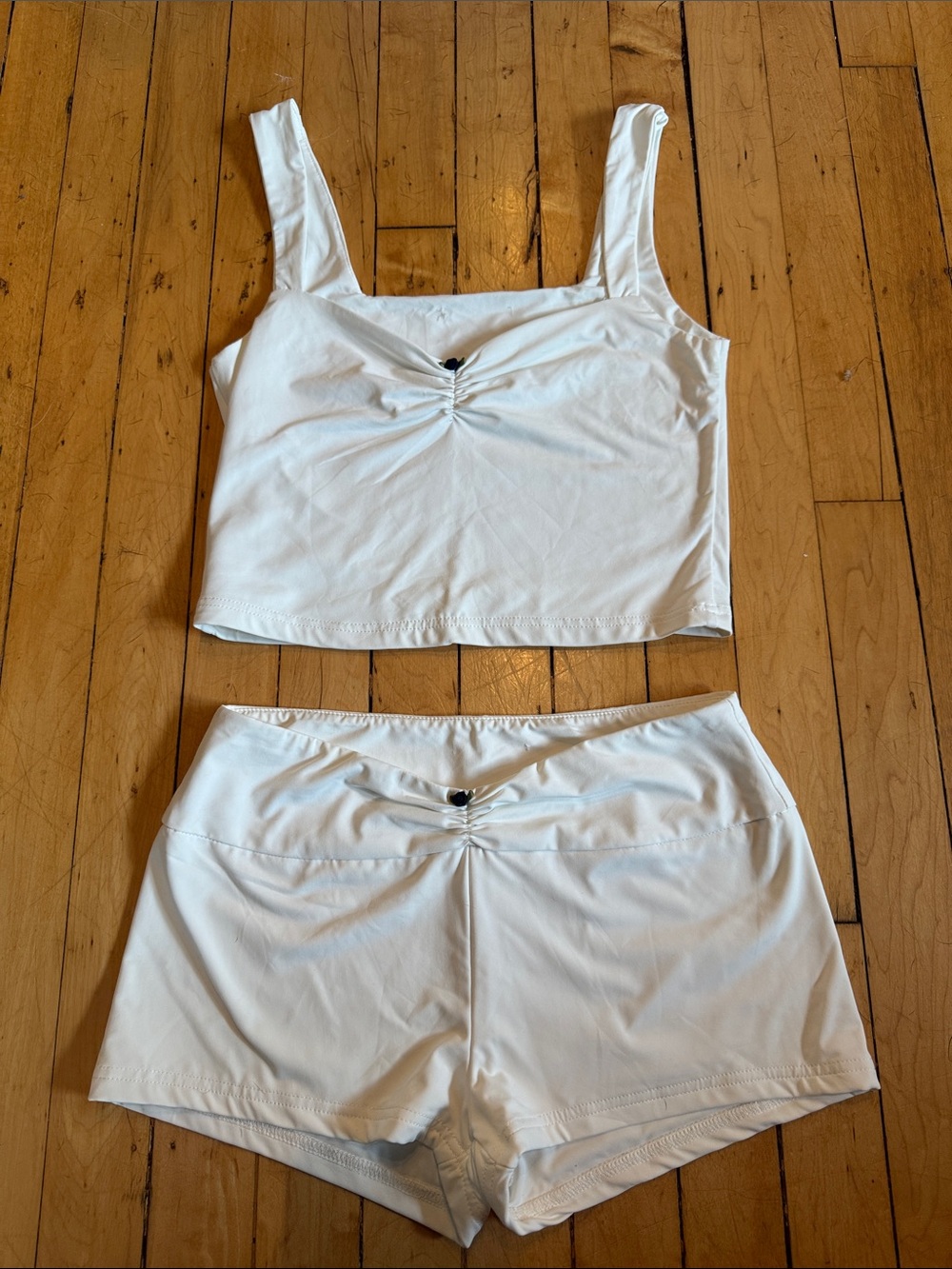 Edikted White Tank & Shorts Set